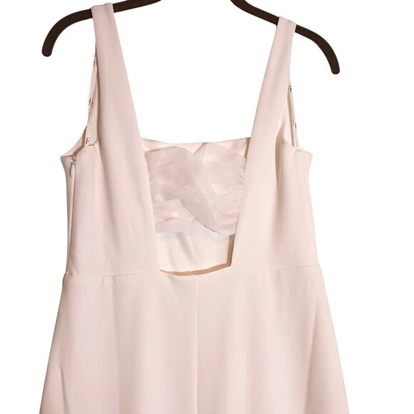 NEW Lulus Regal Classic White Sleeveless Twist-Back Maxi Dress, M, Wedding Gown - Picture 8 of 15